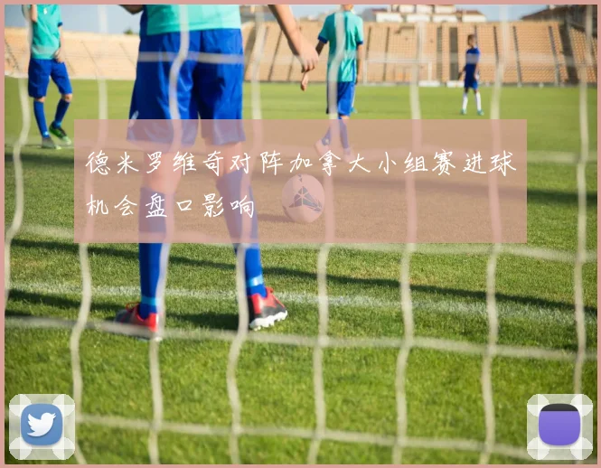德米罗维奇对阵加拿大小组赛进球机会盘口影响